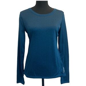 Head blue micro stripe long sleeve crew neck T-shirt Sz S